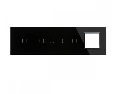 Скляна панель-рамка Smartdust SK-3G205-G101L — 5 клавіш (1+2+2) + 1 модуль